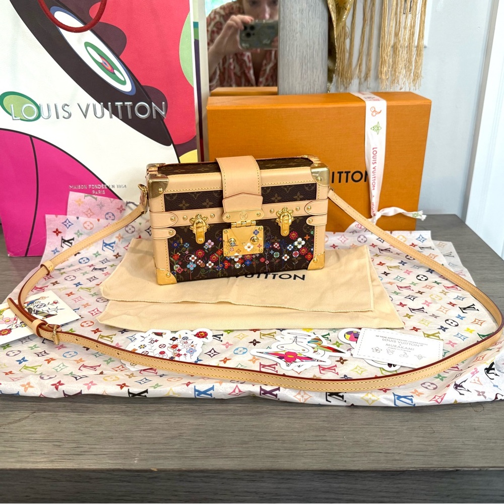 ***SOLD***Louis Vuitton X Murakami 2025 Petite Malle Superflat Limited Bag- NWOT - Picture 11 of 13